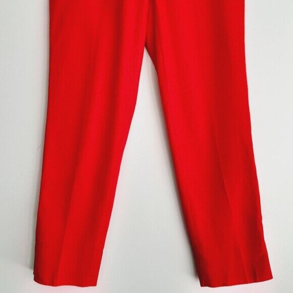 Diane von Furstenberg / DVF Georgia Crop Ankle Dress Pants Trousers Pink 2 Flaw - Picture 5 of 16